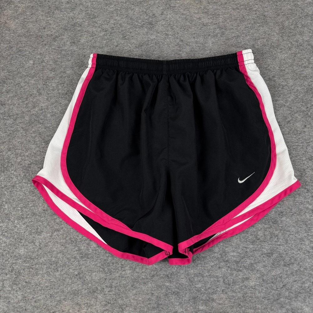 Nike Dri Fit Tempo Running Shorts 3" Lined Black Pink Womens Small S